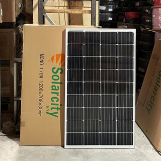 Pin năng lượng mặt trời mono 170W-18V Solarcity - tặng 1 cặp mc4 đơn (hàng chính hãng, bảo hành 12 năm)