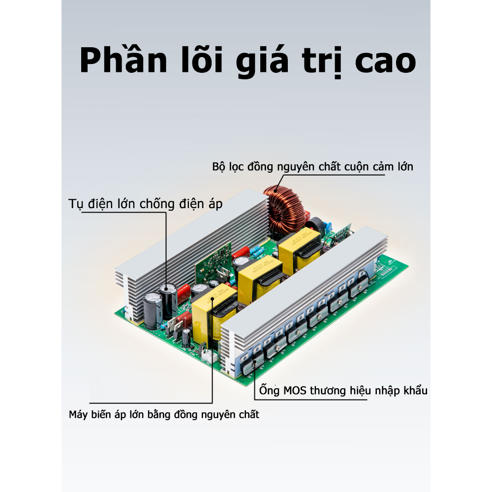 ERYUAN Bộ kích điện inverter 12V/24V lên 220V CÔNG SUẤT 6000W Sóng Sine