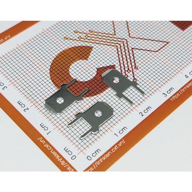 DJ6110-6.3 Trụ Hàn PCB 6.3x13x0.8mm (10c)