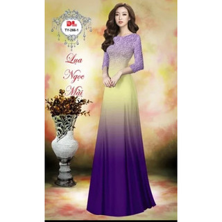 Vải áo dài giả ren
