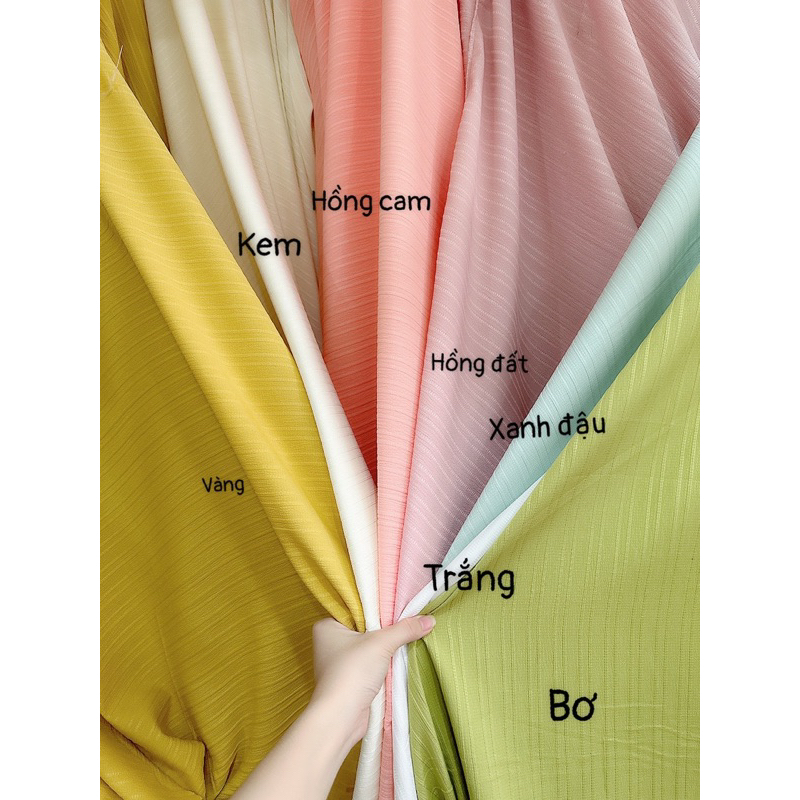 [ VẢI NAKI ] Vải Đũi Sọc Gân mềm mại may áo quần đầm váy ( xem mô tả để hiểu rõ hơn về sản phẩm)