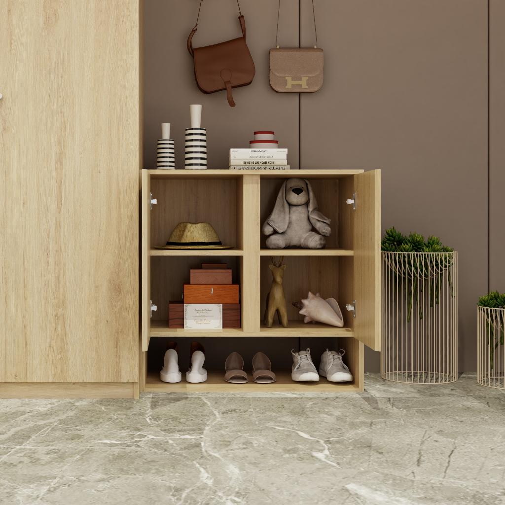 HAPPY FURNITURE , Tủ đựng đồ 2 cánh mở - SCANDINA , TCM_095 , 80cm x 45cm x 80cm