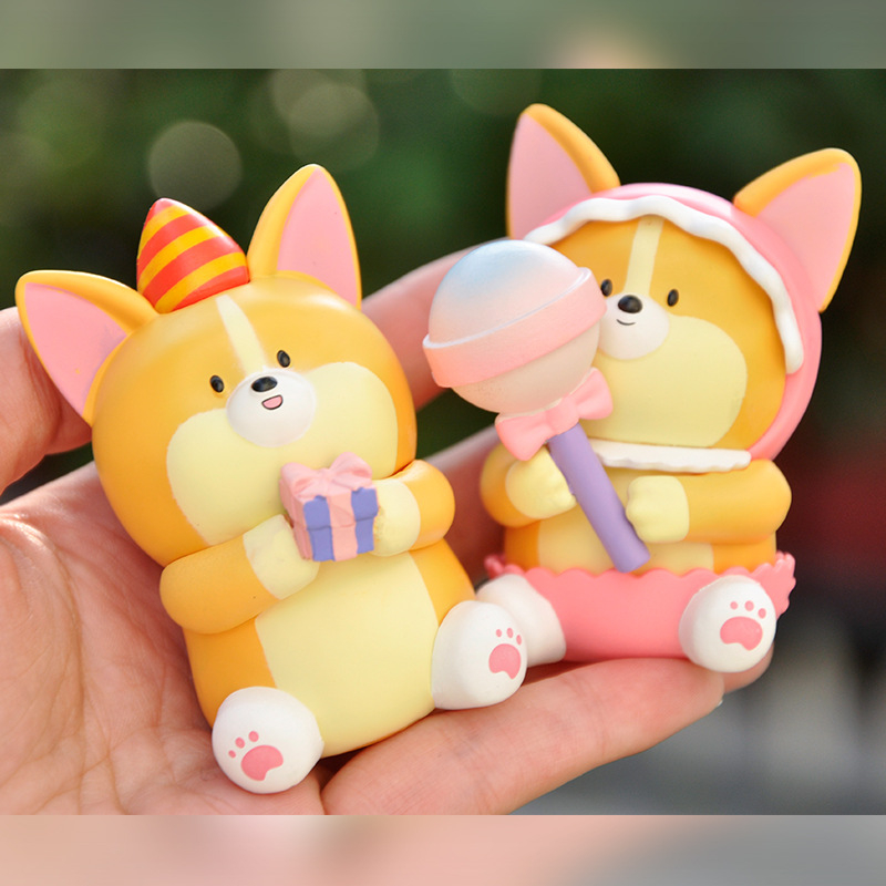 Mô hình tiểu cảnh Corgi Foodie Ráp nhiều kiểu dáng đáng yêu dùng làm mô hình tiểu cảnh, quà tặng bạn bè