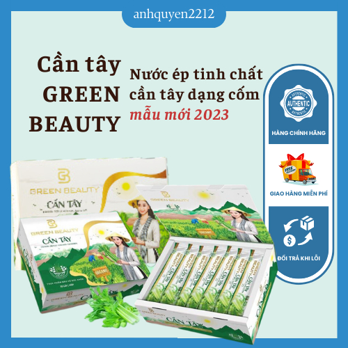 Cần Tây Green Beauty - Nước ép tinh chất cần tây dạng cốm mẫu mới 2023 CHÍNH HÃNG Giữ dáng, đẹp da, cân bằng nội tiết tố