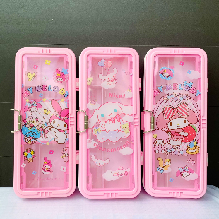 Hộp Đựng Bút Nhựa 2 Ngăn Siêu Đẹp Siêu Bền Nhiều Hình Đáng Yêu