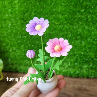 Hoa đất sét trang trí nhà cửa