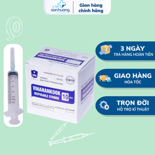 BƠM TIÊM 10ml VINAHANKOOK  SỬ DỤNG 1 LẦN