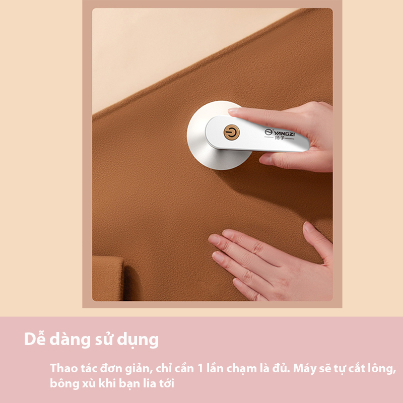 Máy Cắt Lông Xù Quần Áo, Chăn Màn, Loại Bỏ Chỉ Thừa Công Suất 8W, Pin 1200mAh TH Dương Tử Beejoo_Official