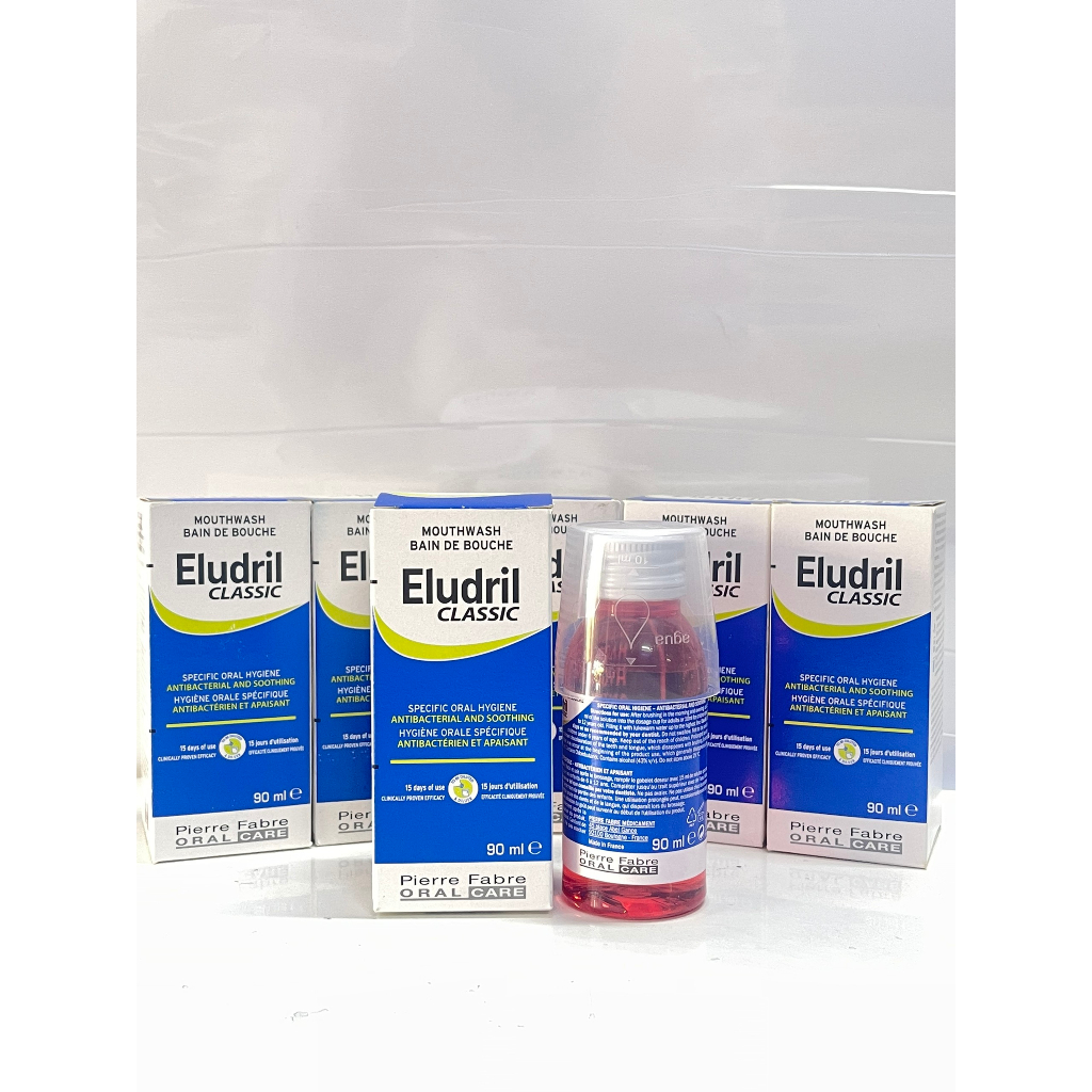 Nước Súc Miệng Eludril Classic Làm Sạch, Làm Dịu Nướu Răng Chai 90ml