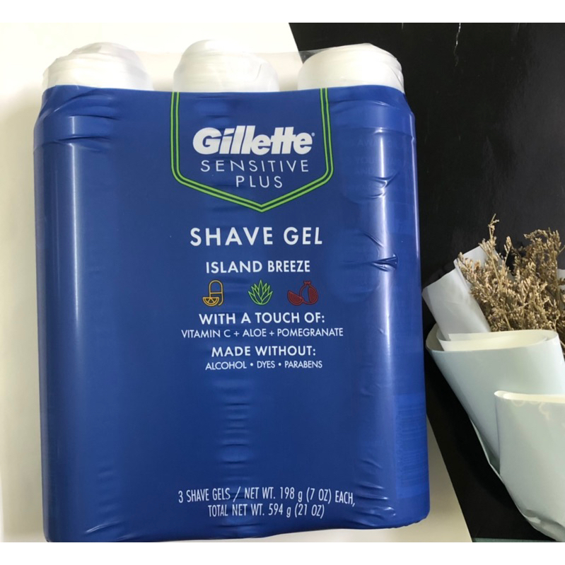 Gel cạo râu Gillette Sensitive Sensibile Shave Gel 170g
