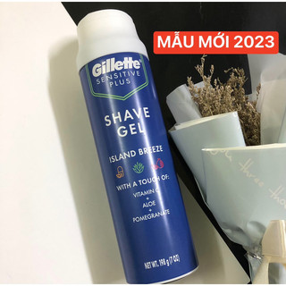 [ MẪU MỚI ] Gel cạo râu Gillette Sensitive Sensibile Shave Gel 170g