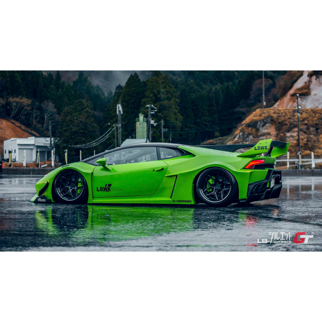 Decal nước Lamborghini Huracan GT LBWK Silhouette Works cho xe mô hình 1:64