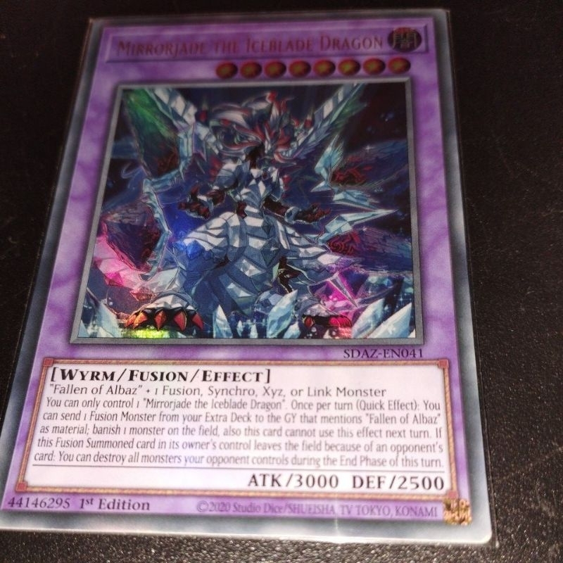 (Thẻ bài Yugi-Oh)Mirrorjade The Iceblade Dragon_SDAZ-EN041