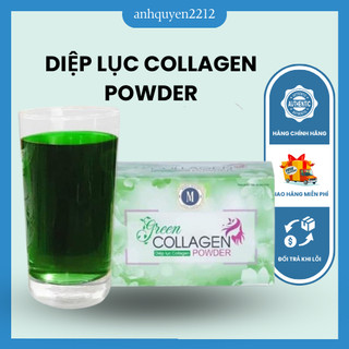 Diệp lục collagen green CHÍNH HÃNG làm mờ các vết thâm nám, tàn nhang, tốt cho tóc, móng và hỗ trợ tăng cường sức khỏe