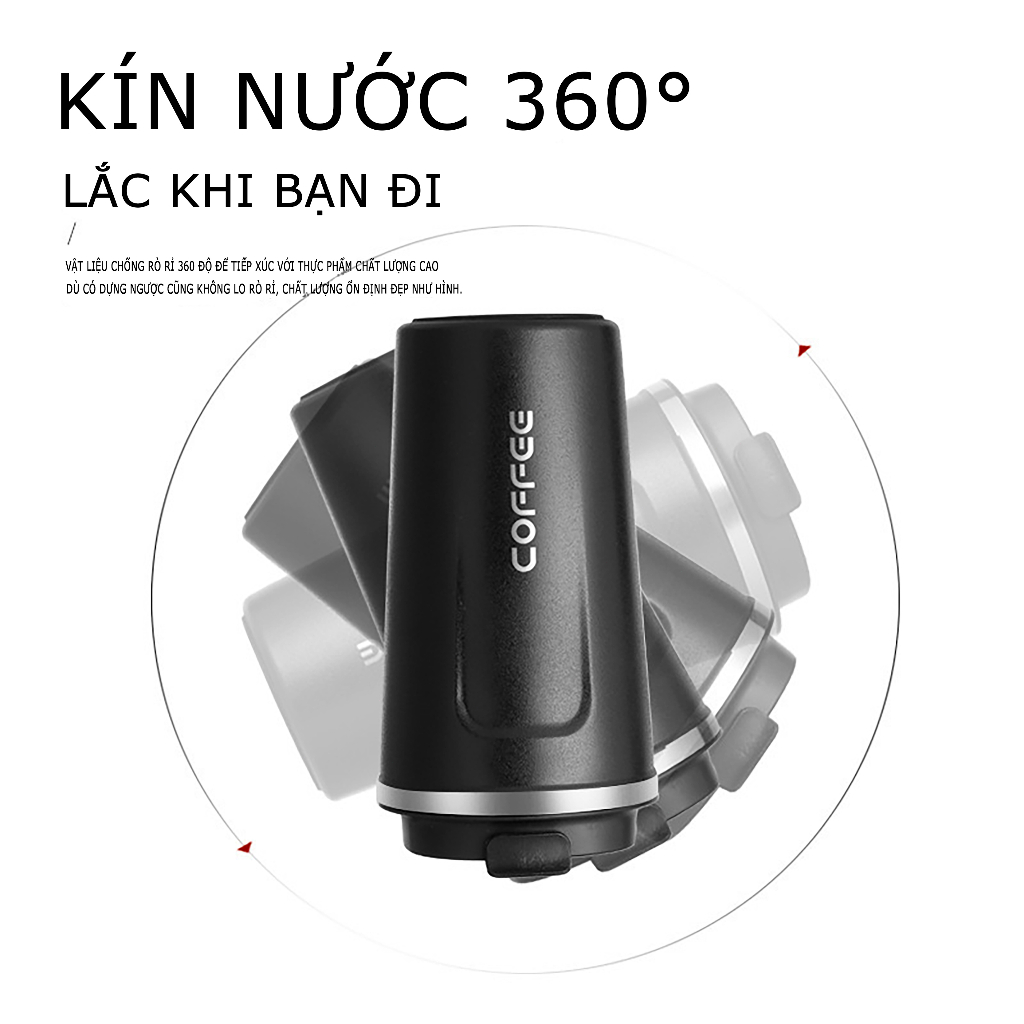 Cốc hút chân không inox 304 nhựa phun lõm-lồi cốc cà phê nắp lật trên ô tô cốc hút chân không văn phòng