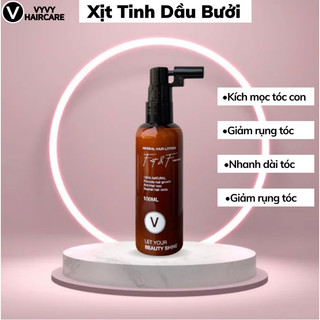 Xịt nước tinh dầu bưởi kích mọc tóc, giảm rụng tóc, dưỡng tóc vyvyhaircare 100ml