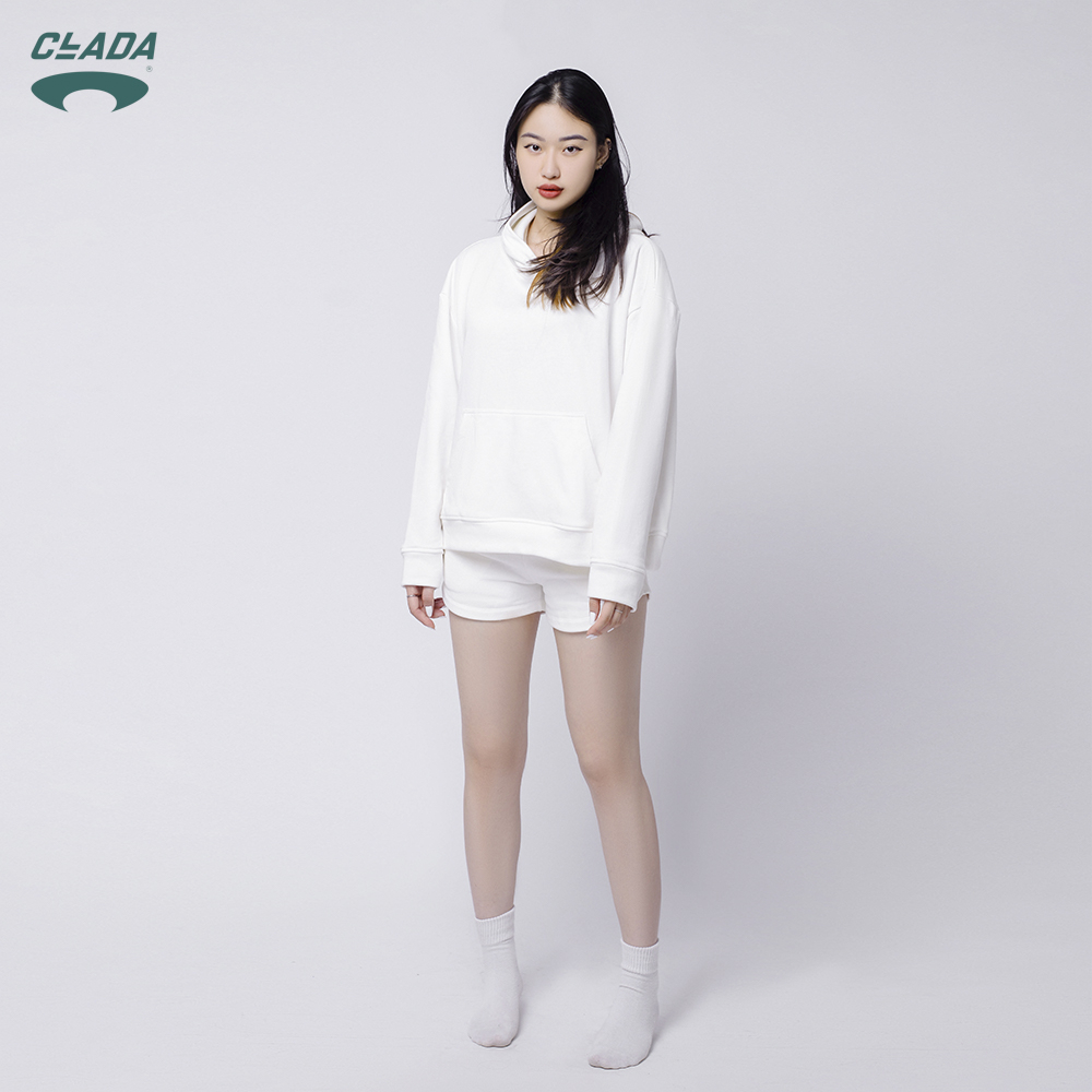 Áo Hoodie Nỉ French Terry Thương Hiệu CLADA - Hồng - AL012