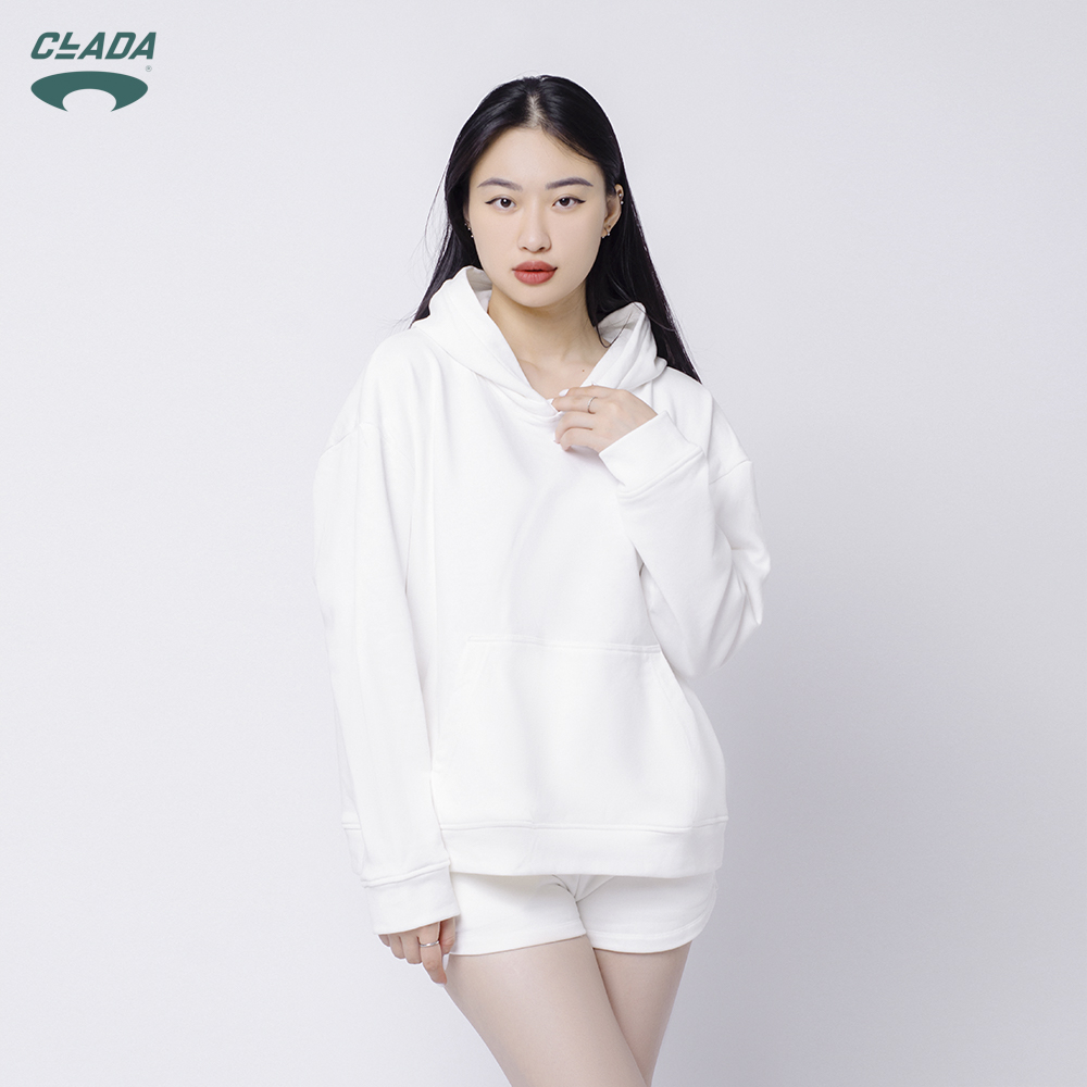 Áo Hoodie Nỉ French Terry Thương Hiệu CLADA - Hồng - AL012