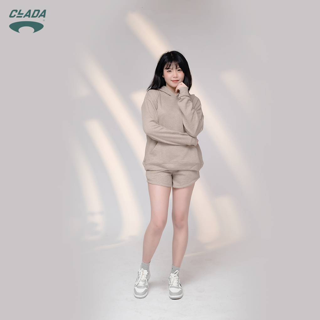 Áo Hoodie Nỉ French Terry Thương Hiệu CLADA - Hồng - AL012