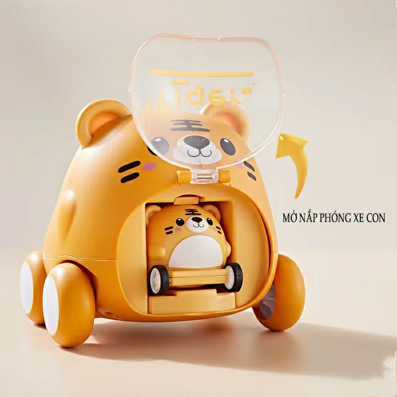 Ô tô đồ chơi trẻ em cho bé trai bé gái xe hình thú thông minh cho bé