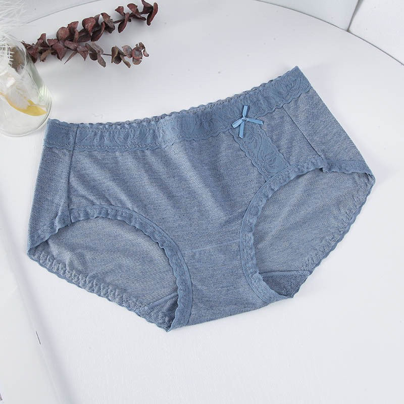 Quần lót nữ cotton ôm mông không viền HA105 phối ren mềm mại