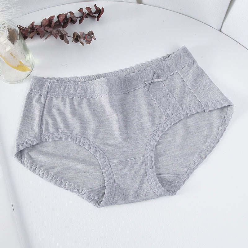Quần lót nữ cotton ôm mông không viền HA105 phối ren mềm mại