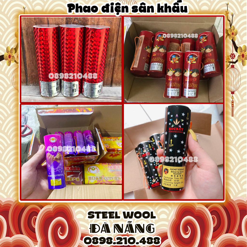 Hộp 10 quả nến điện sân khấu đám cưới không mùi không khói an toàn STEEL WOOL ĐÀ NẴNG