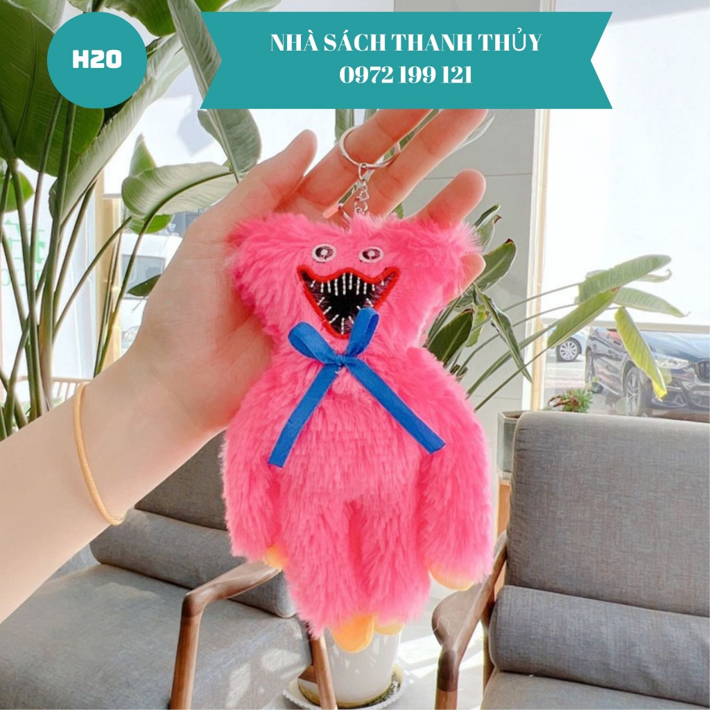 Móc khóa thú bông, treo balo cặp sách thỏ, vịt, gấu bông dễ thương