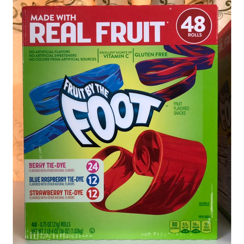 Kẹo cuộn trái cây Fruit by the FOOT - Mỹ [Giá bán lẻ 1 gói]