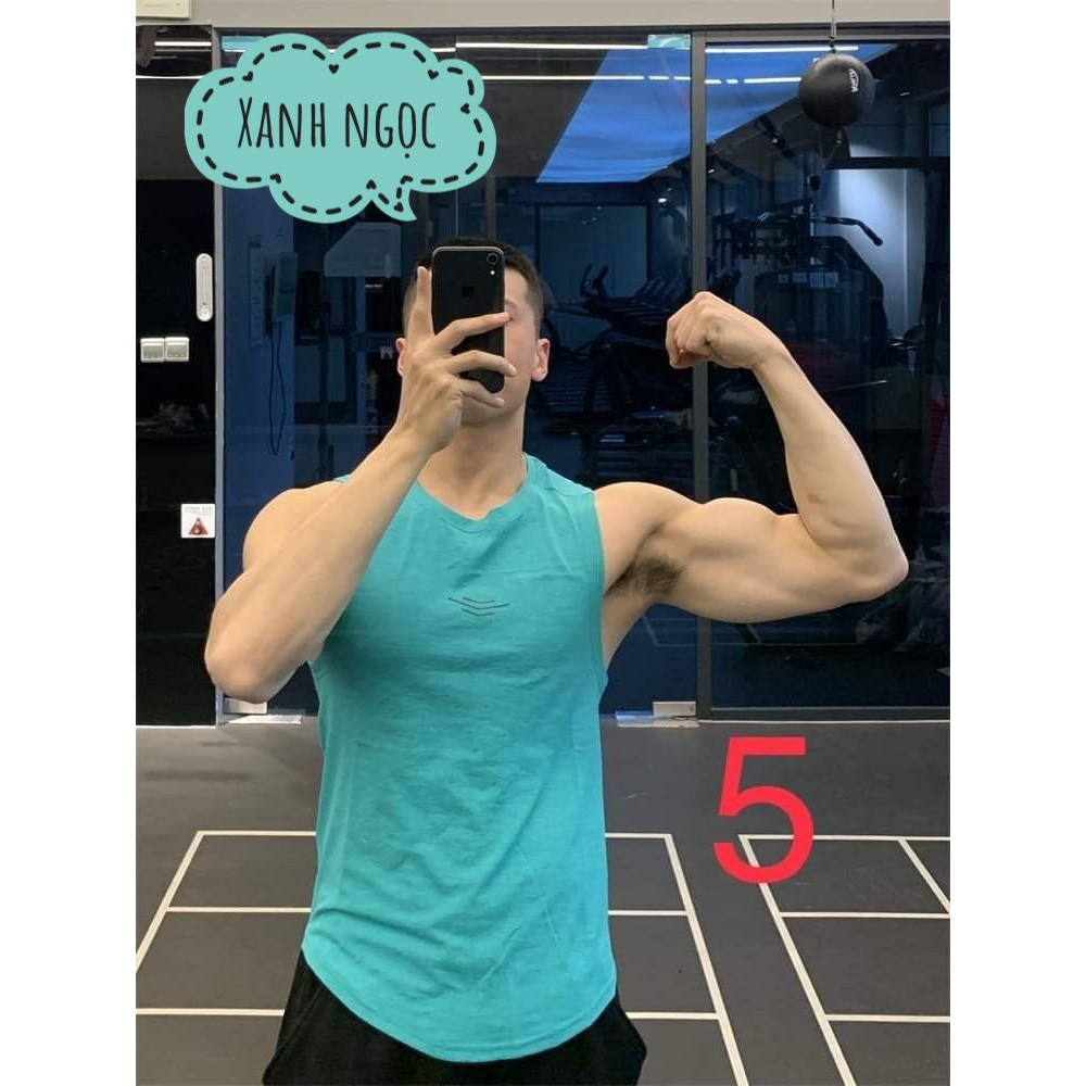 Áo ba lỗ nam,chất thun lạnh,áo body nam co giãn 4 chiều thấm hút mồ hôi,vận động thoải mái