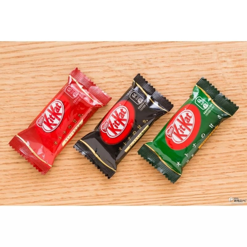 BÁNH KITKAT MINI NHẬT DÂU MATCHA SOCOLA ĐEN CAM CHUỐI