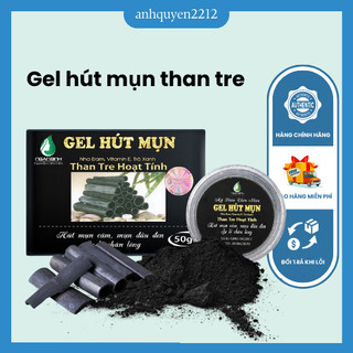 Gel hút mụn than tre Hút mụn đầu đen, mụn cám trên da mặt, Làm sạch cặn và bụi bẩn dưới da