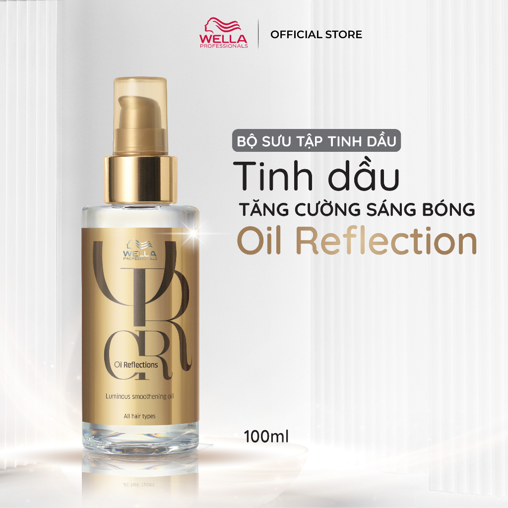 Tinh dầu dưỡng tóc mềm mượt và sáng bóng tức thì Wella Oil Reflections Luminous Smoothing Oil 100ml