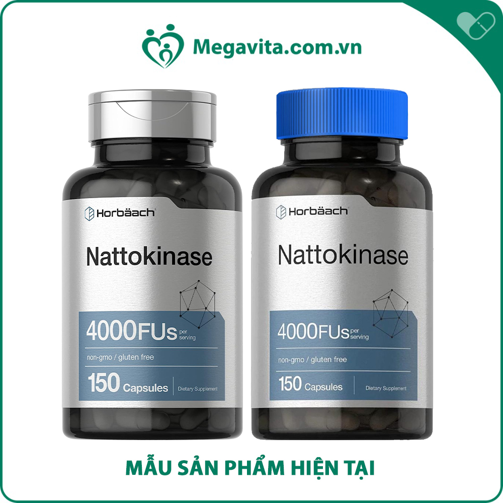 Viên Uống Hỗ Trợ Tim Mạch Ngăn Ngừa Đột Quỵ Horbaach Nattokinase Supplement 4000Fus 150 Viên