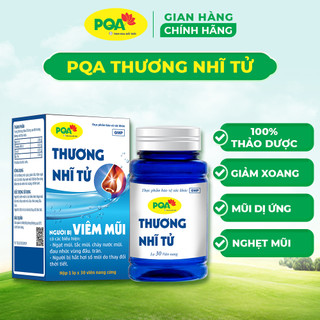 PQA Thương Nhĩ Tử Hộp 30 Viên Giúp Thông Mũi, Thông Xoan, Giảm Ngạt Mũi, Chảy Nước Mũi, Hắt Hơi.