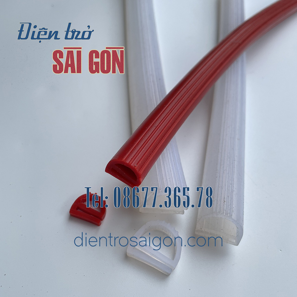 Gioăng chữ E,M, gioăng xilicon chịu nhiệt, gioăng cho tủ cơm, tủ hấp, tủ sấy, gioăng làm kín bán theo mét hoặc cuộn