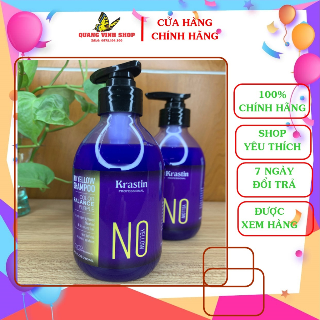 Gội tím khử vàng kerastin 280ml