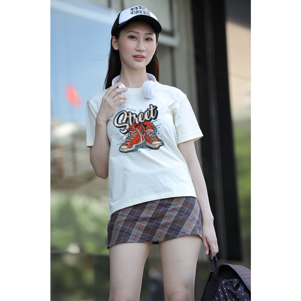 Áo thun Baby Tee STREET unisex phông Nam Nữ Local Brand Chính Hãng Mi Midori