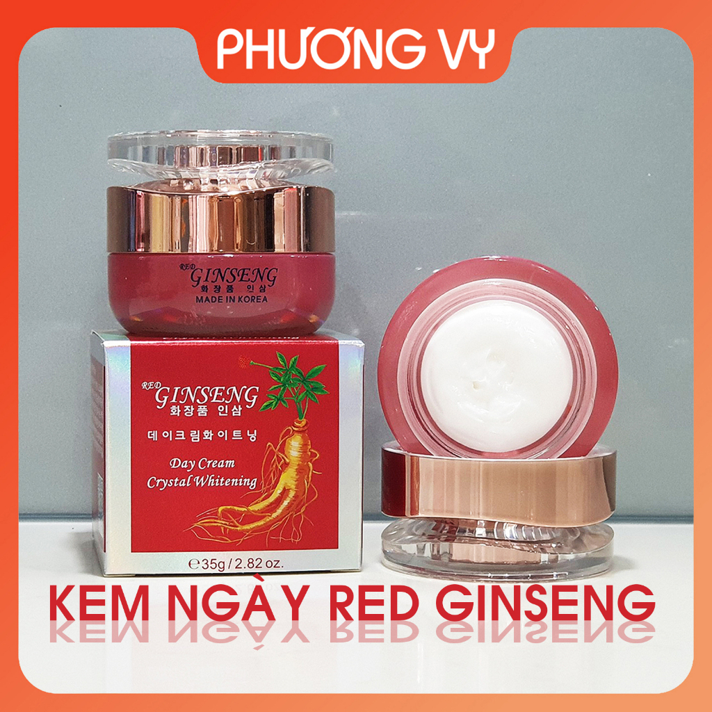 Kem Hồng Sâm Red Ginseng, làm sạch nám tàn nhang và dưỡng trắng da nhân sâm, kem sâm, mỹ phẩm Ginseng.