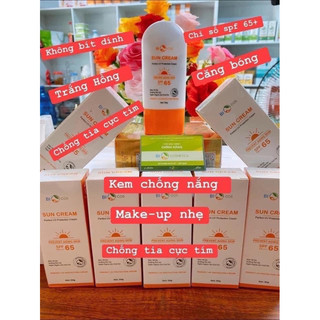 Kem Chống Nắng BioCos Sun Cream 80g ♥ SPF 50/PA +++ ♥ Dưỡng Ẩm, Ngăn Ngừa Lão Hoá