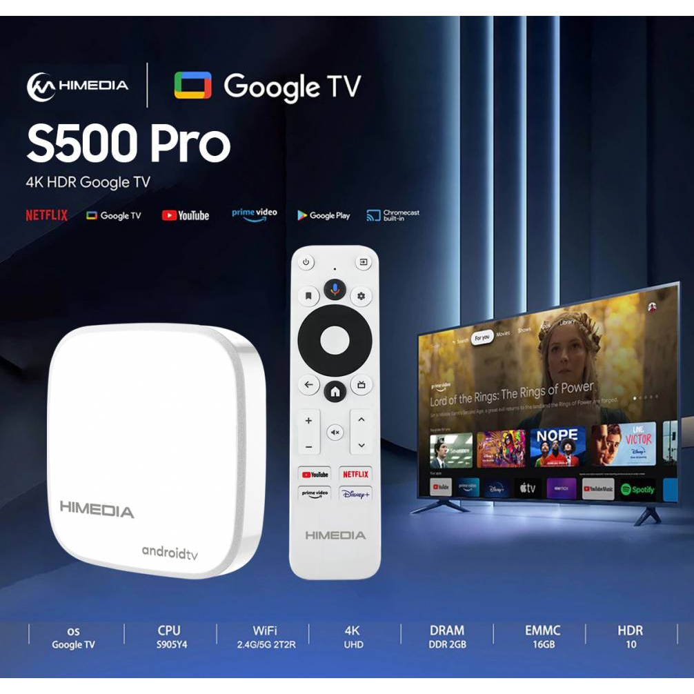 Android TV Box Himedia S500 Pro Android Google TV, Netflix 4K