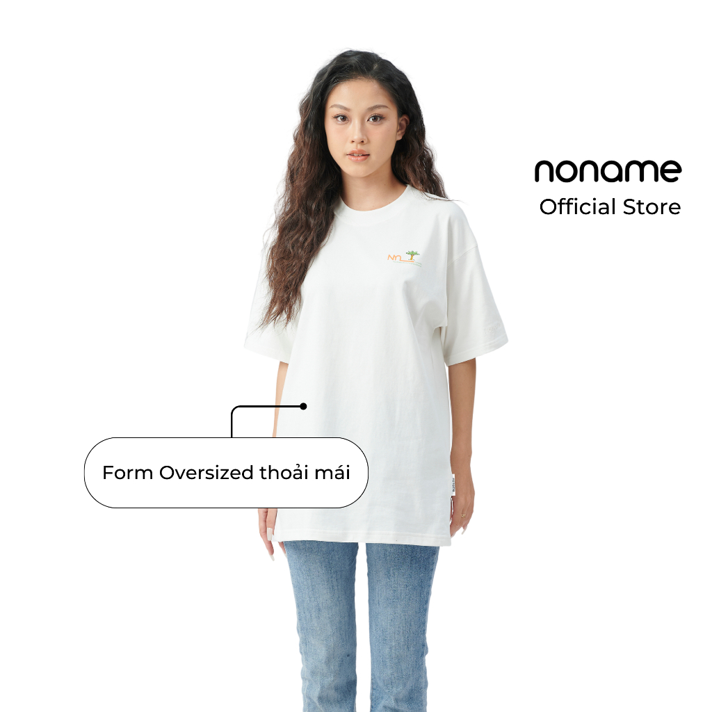 Áo Thun Unisex noname Palm Tree /White_NNRAD4002D