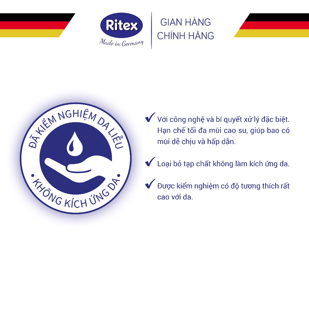 Combo 5 chiếc bao cao su Ritex siêu mỏng, ôm sát- Combo dùng thử trải nghiệm