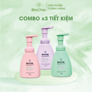 COMBO 3 chai Nước giặt đồ lót BioChip công nghệ Enzyme sinh học kháng khuẩn an toàn cho da
