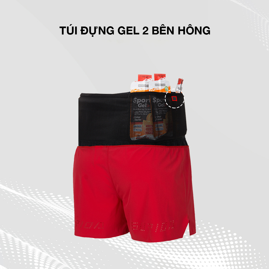 Quần chạy bộ nam PACE ATLAS tích hợp đai chạy bộ thoáng khí thoải mái vận động màu xám Q07