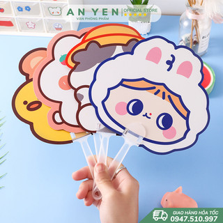 Quạt nhựa cầm tay hoạt hình cute