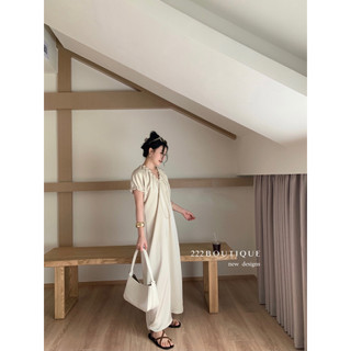 Váy lụa cổ V DT 5582