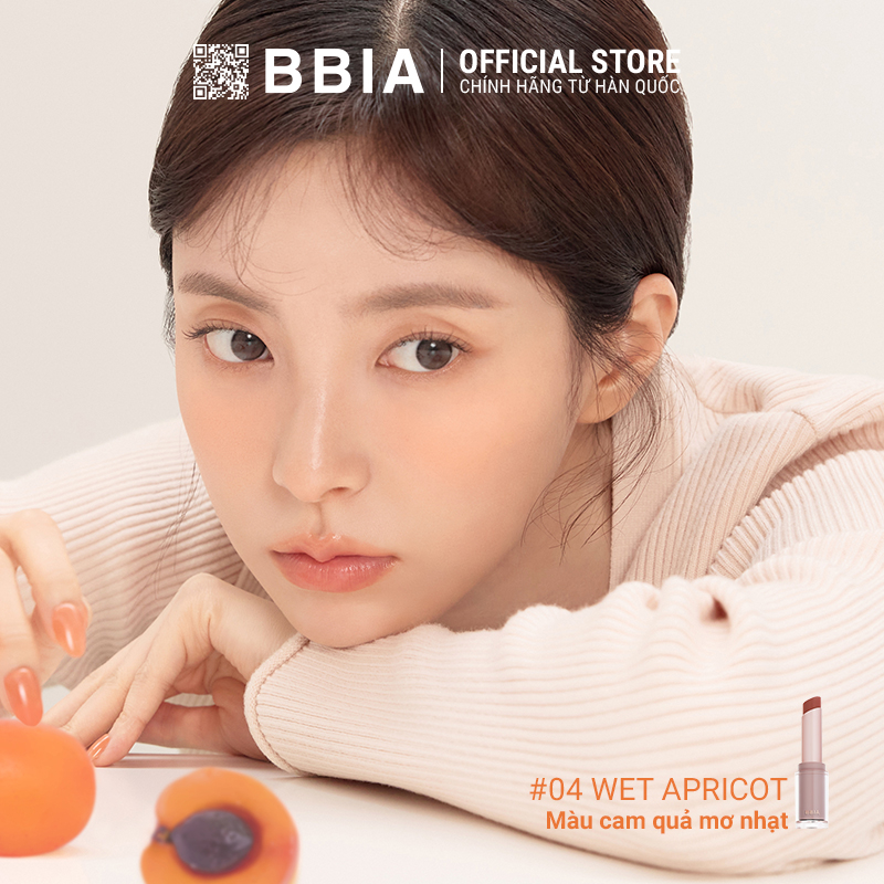 Son thỏi Bbia Ready To Wear Water Lipstick 3g - #04 Wet Apricot