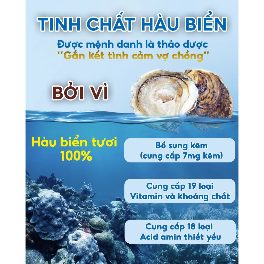 Tinh chất hàu biển Good Health Oyster Plus New Zealand tăng cường sinh lý nam giới hộp 60 viên