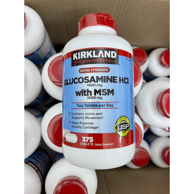 Date 2026 ,Viên uống Glucosamin HCL 1500mg With MSM 1500mg glucosamine Kirkland ,375 Viên
